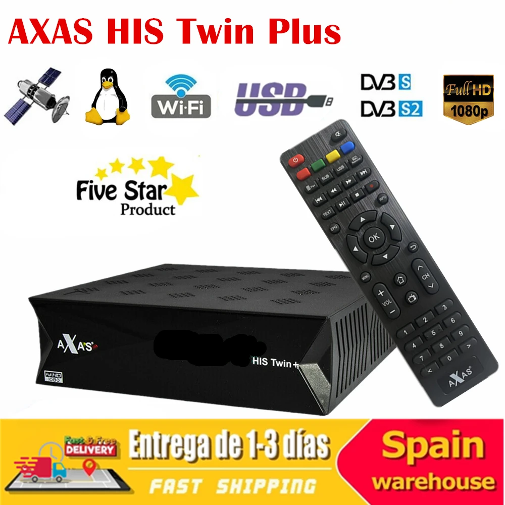 Satellite Receiver Axas His Twin Plus 1080p Uhd Enigma2 Linux E2 Os