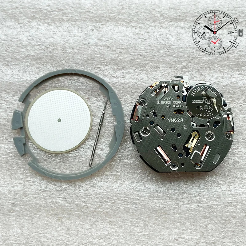Brand New JAPAN YM62A Movement Replace 7T62A Movement YM62 Quartz