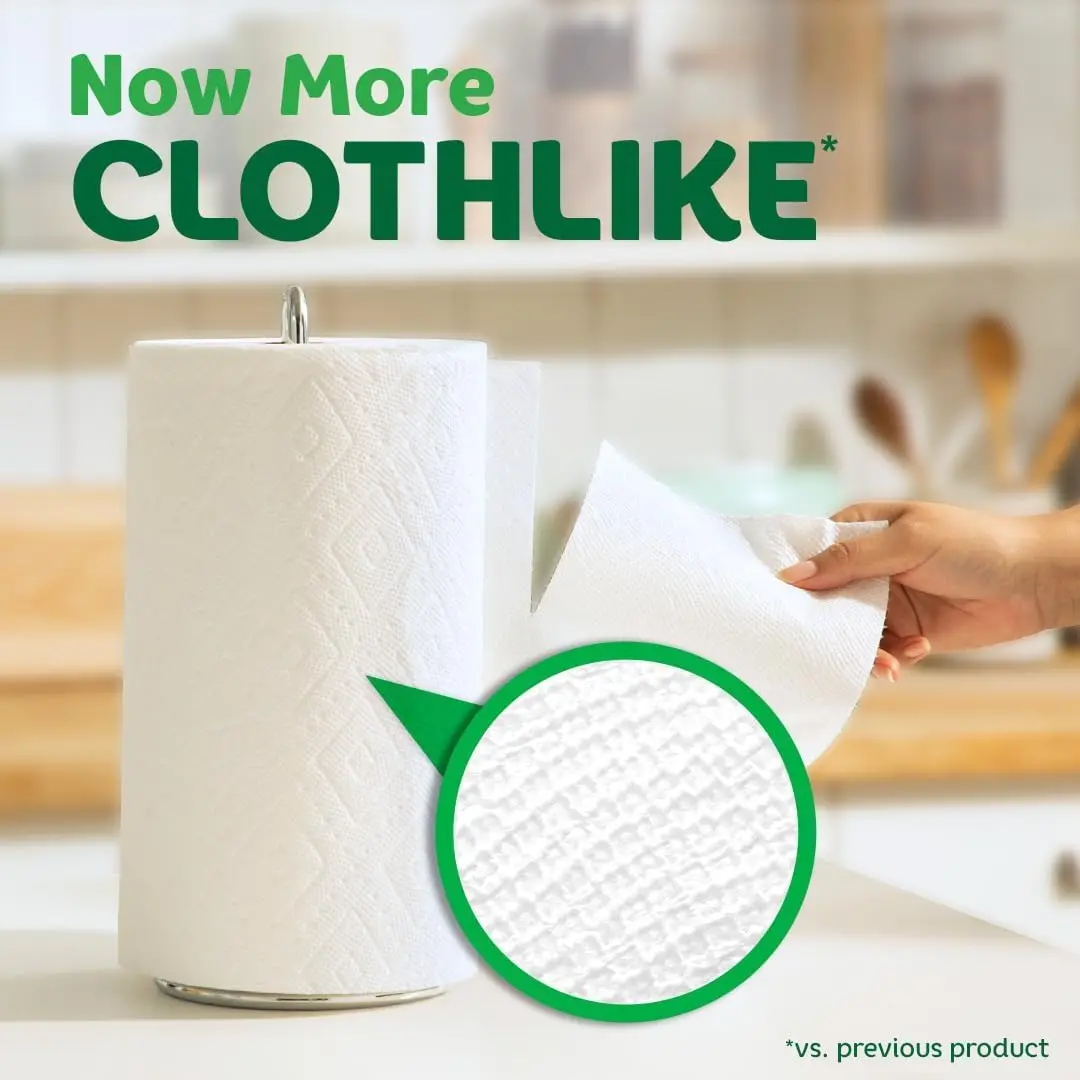 Bounty Quick-Size Paper Towels White 12 Family Triple Rolls = 36 Regular Rolls paper towel disposable paper towel