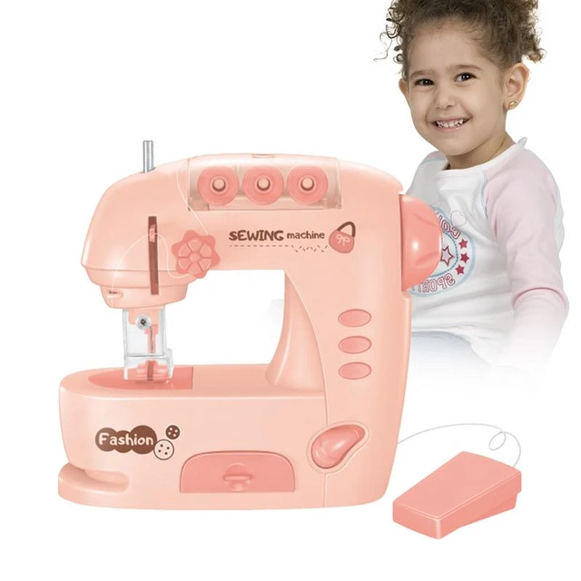 Bambini simulazione macchina da cucire giocattolo Mini mobili apprendimento  educativo Design abbigliamento giocattoli per ragazza bambini finta casa  dei giochi - AliExpress