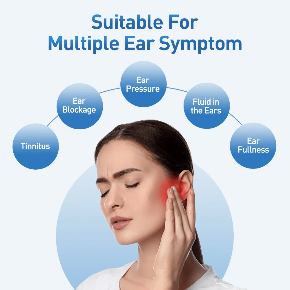 Electric Ear Pressure Reliever Eustachian Tube Unclogger Balancing Ear Pressure Relieve Tinnitus Ear Pressure Relief Device