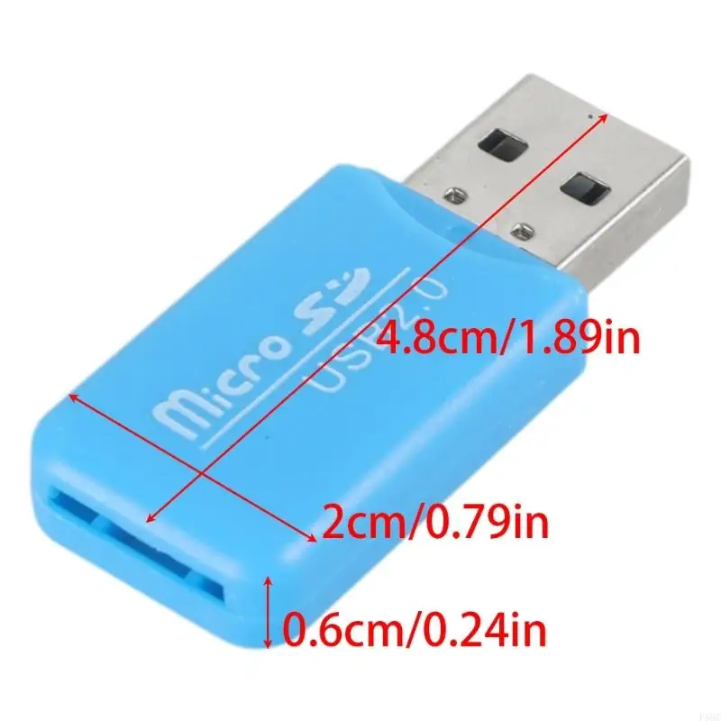 F68C 1PC USB 2.0 High Speed Micro T-Flash Memory Card Reader Adapter Fr 16G 32G