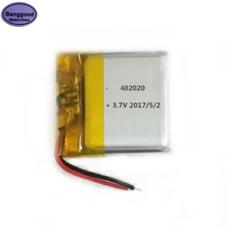 

Banggood 3.7V 120mAh 402020 042020 Lipo Polymer Lithium Rechargeable Li-ion Battery Cells for Bluetooth Speaker MP3 MP4 Battery