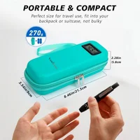 Refroidisseur d'insuline avec affichage de la température – Sac réfrigéré pour médicaments avec 2 blocs de glace pour stylo à médicaments diabétiques, voyage, usage quotidien 4