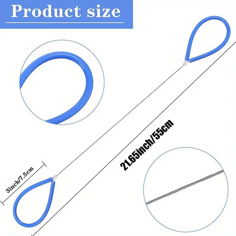 1pc Clay Cutter Wire Wire Clay Cutter Cutting Pottery Tool With Black And Blue Plastic Handle Artist Cheese Dough Cutting