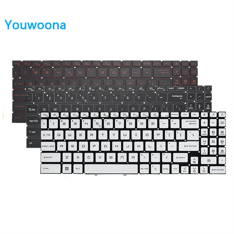 Teclado Portátil Original para Msi Katana Gf66 Gf76 Gl66 Gl76 Z16 11ud Ms1582 Ms-1581 Ms-1583 Ms-17l1 Ms-17l2 Ms-17h3 Novo