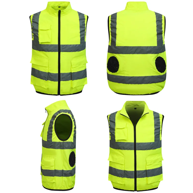 Summer Worker Cooling Vest Men Fan Vest Air Conditioning Clothes Luminous Fan Work Clothes Usb Fan Jacket Body Cooling Clothes 5