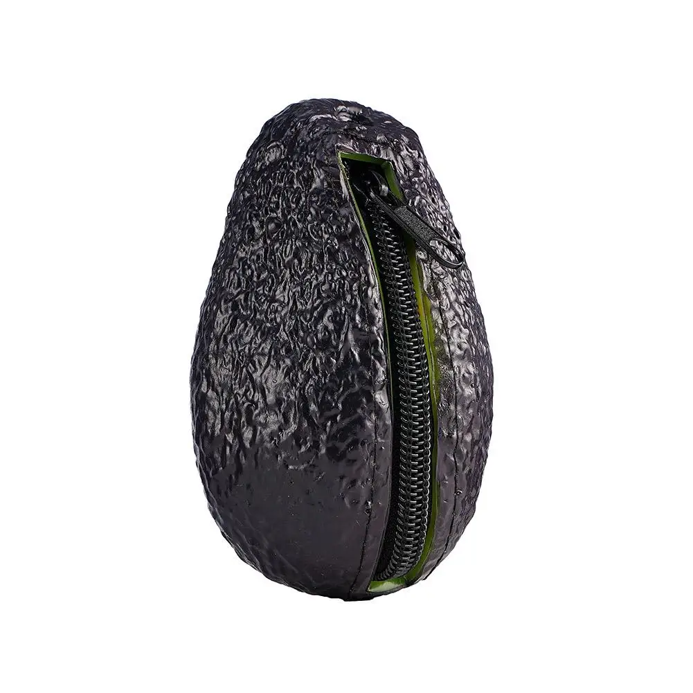 Coin Purse Creative Avocado Shape Mini Coin Purse Wallet Bag Pouch Portable Storage Girls Fun Handbag Zipper Pocket Gift