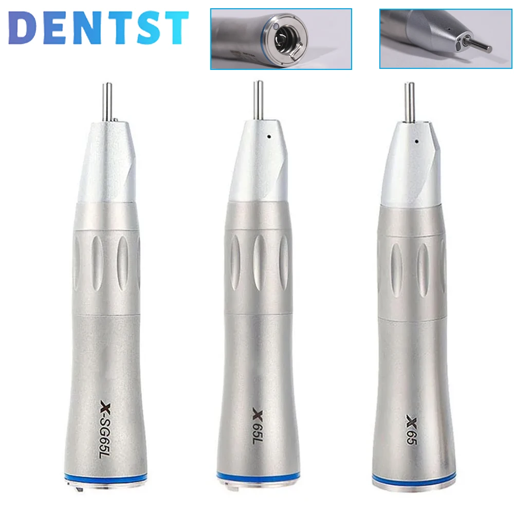 

Dental Handpiece Low Speed Fiber Optic Air Turbine Inner Water Spray X65L / X65 / X-SG65L 1:1 Straight Handpiece Surgery Tool