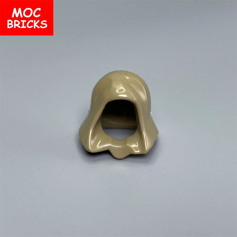 MOC Bricks Headgear Hood Helmet 10pcs Folded Down 4cm Figure Body wear accessory 30381 15428 building blocks toys kids gifts