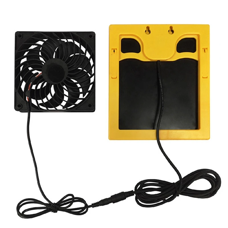 

20W 6V Solar Panel Exhaust Fan Air Extractor Mini Ventilator Solar Panel Powered Fan For Dog Chicken House Greenhouse