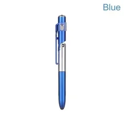 Multifunctional Ballpoint Pen with LED Light and Phone Holder (Blue)