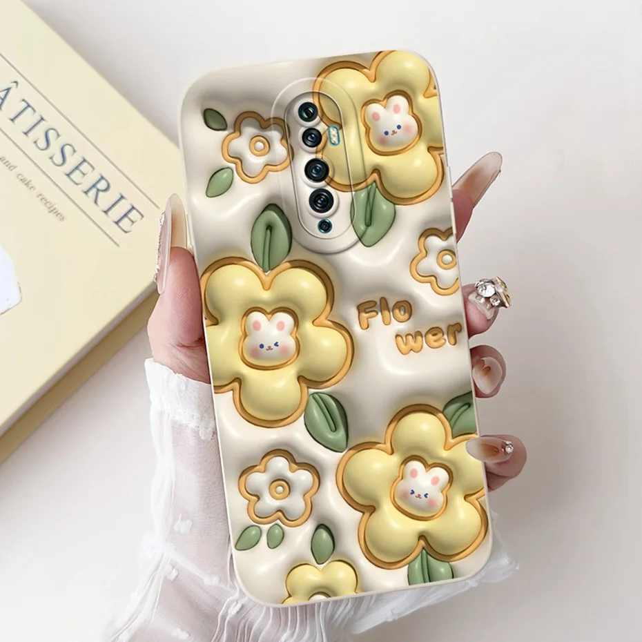 Cute Cartoon Soft Silicone Lens Protective Phone Case