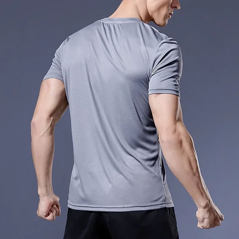 Men's Short Sleeve T-Shirt 1 Piece For Running Training Fitness Gym Quick Drying Lightweight Performance quick dry t shirt men undershirt short sleeve undershirt compression t shirt compression shirt