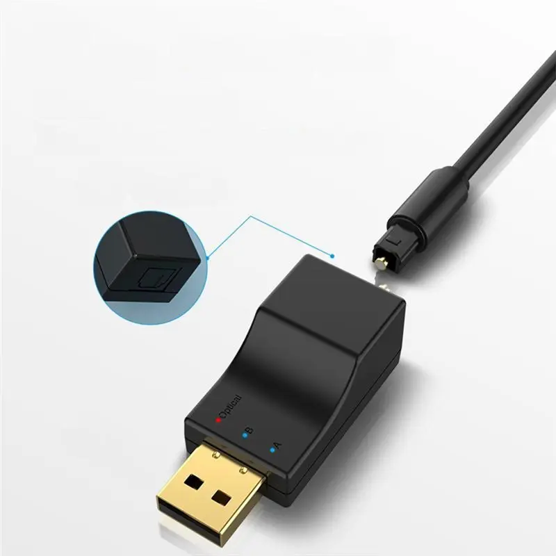 신상품-저지연 스테레오 음악 무선 어댑터 블루투스 오디오 송신기 USB 광학 듀얼 스트림 멀티포인트