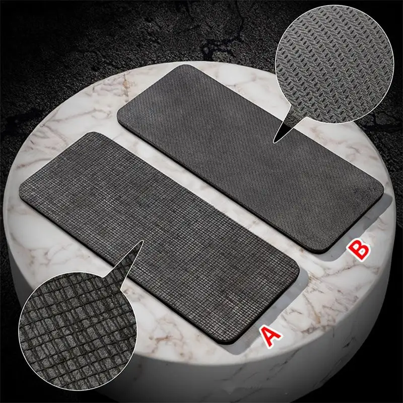 Lot De 10 Tapis Antidérapants Pour Pierre à Aiguiser – 22 X 9 Cm – En Caoutchouc, Facile à Nettoyer Et à Transporter