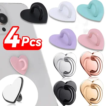 Adhesive Metal Heart Phone Charm Holder Mobile Phone Case Finger Ring Stand Hooks Buckle Charms Clasp DIY Accessories String 1