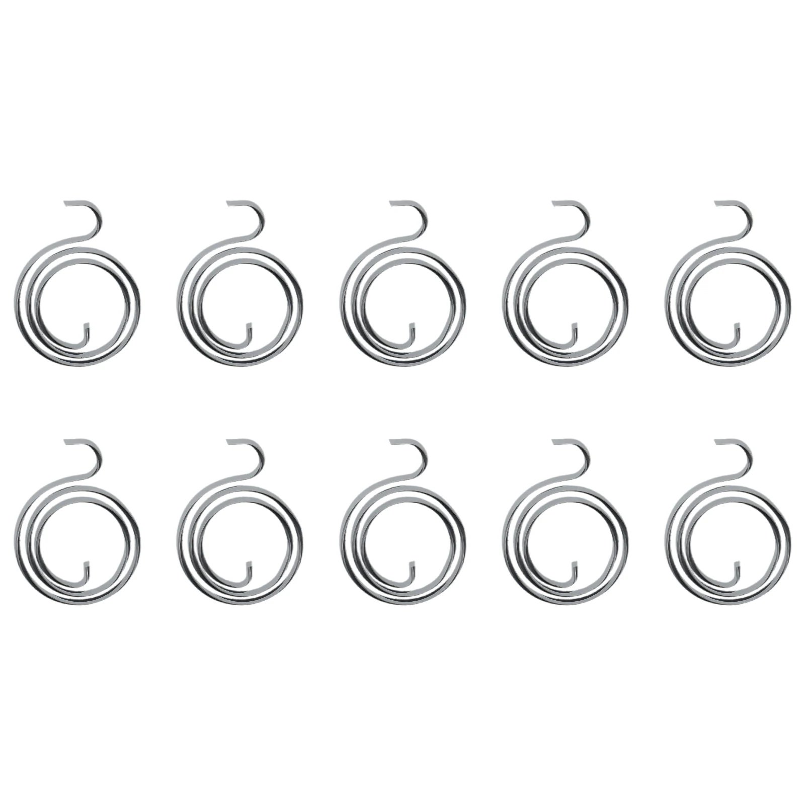 Description Picture 2 of item10pcs Door Handle Springs Lower Hook Flat Lever Latch Inter Coil Replaceable Door Handle 28mm Household Hardware Springs