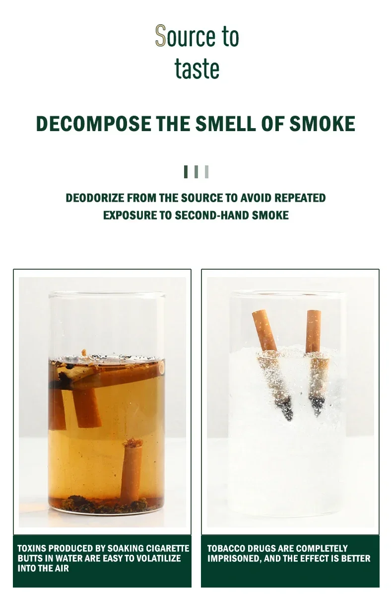 Description Picture 6 of item25PS Disposable Ashtray Smoke Removal Sand Remove Smoke Smell Family Convenient Disposable Practical Ashtray fumadores ashtrays