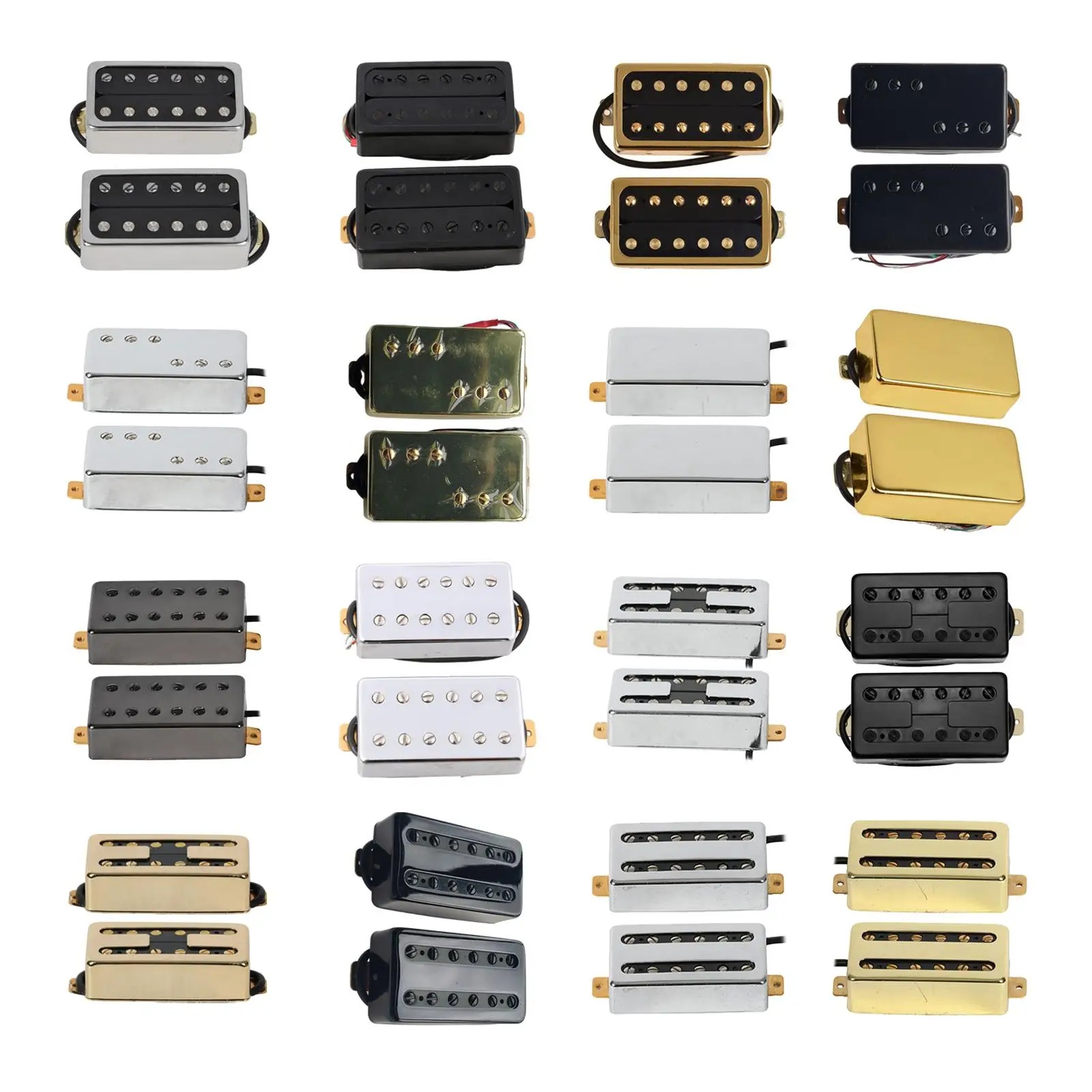 DoubleCoilPickupsSetLowNoiseNeckBridgeHumbuckerSetfor6StringsElectricGuitar