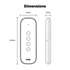 Tuya ZigBee3.0 Smart Scene Switch 4Button Portable Wireless Lighweight Design 12 Scene Remote Control Automation Battery Powered 6