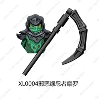 NEW Anime Ninja Evil Moro Mini Action Figure Building Blocks Mr. E Skeleton Wizard Dolls Bricks Model Kids MOC Toys Gifts 2
