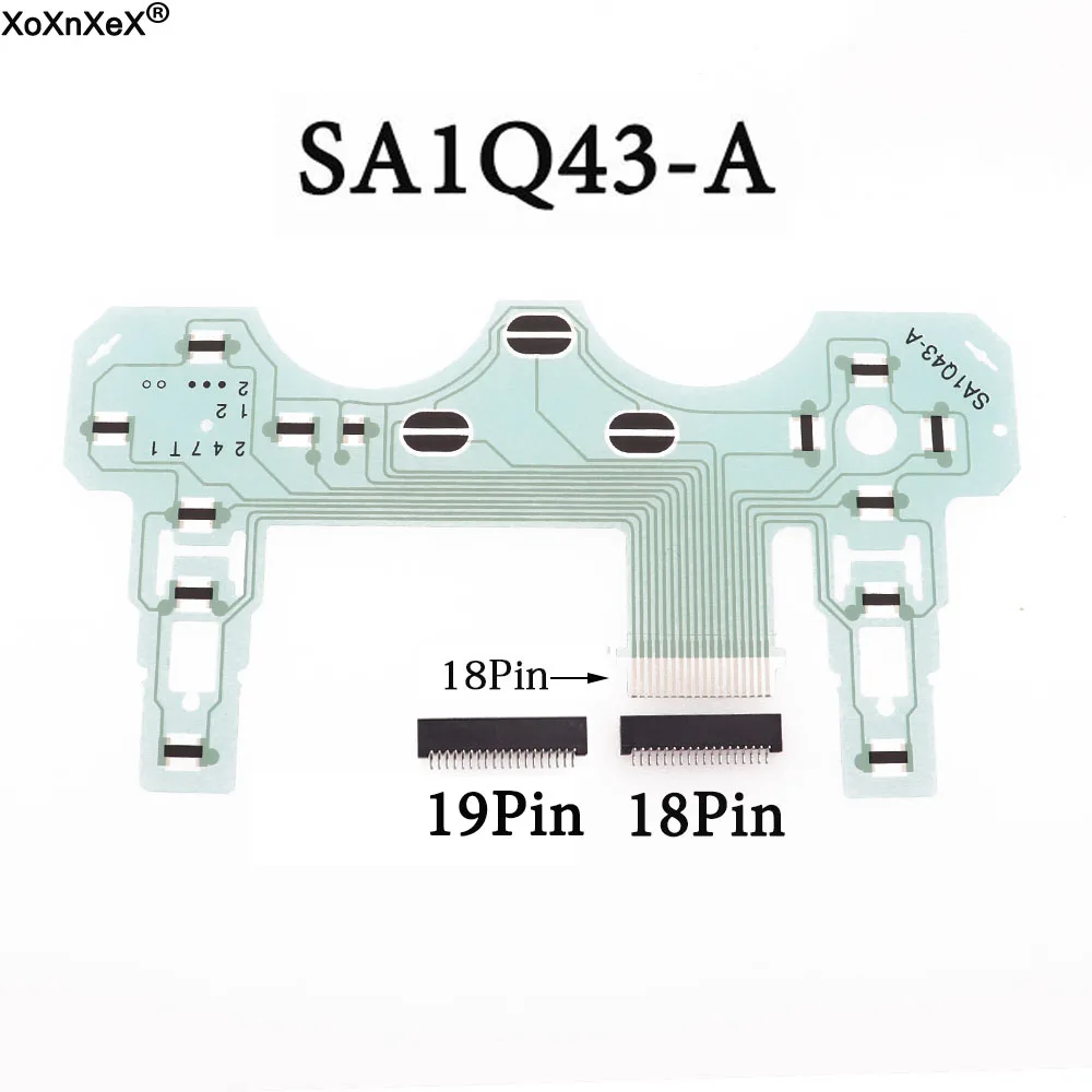 Per Ps2 Sa1Q43-A Lint Printplaat Joystick Flex Kabel Geleidende Film Voor Playstation 2 Controller Fpc 18Pin 19Pin