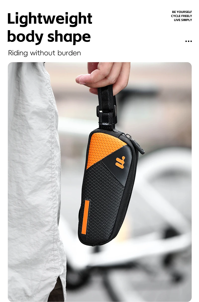 WEST BIKING Tragbare Fahrrad-Oberrohrtasche 0,6L Mini Wasserdichte Fahrrad-Vorderrahmentasche Fahrradwerkzeug-Aufbewahrungstasche Fahrradzubehör – Detail 12