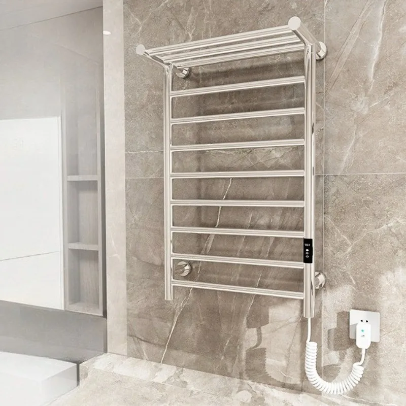 ราวแขวนผ้าเช็ดตัวไฟฟ้าติดผนัง กันน้ำ สำหรับใช้ในบ้าน ขนาดใหญ่ อุ่นผ้าเช็ดตัวในห้องน้ำ ช่วยให้ผ้าเช็ดตัวแห้งเร็ว 1