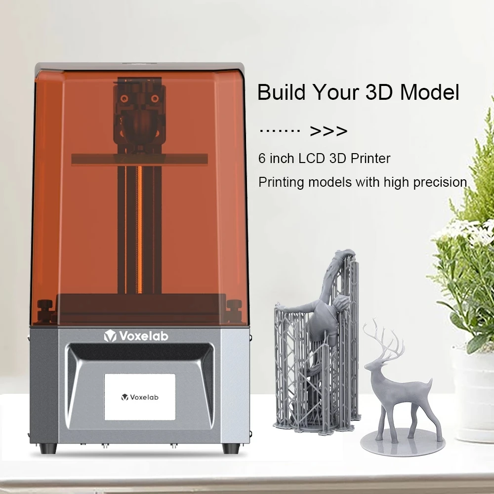 

Light-curing SLA 3D printer high-definition black white LCD screen fast printing desktop high-precision large-size resin