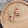 Unique Strawberry Cake Earrings Shaped Ear Rings Eardrops Ear Pendants Stylish Accessories for Girls F0S4 2