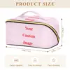 New Toiletry Bag Rhombus Cosmetic Bag Organizer Women Travel Make Up Customized Pattern Big Capacity Cosmetics Suitcases Makeup 2