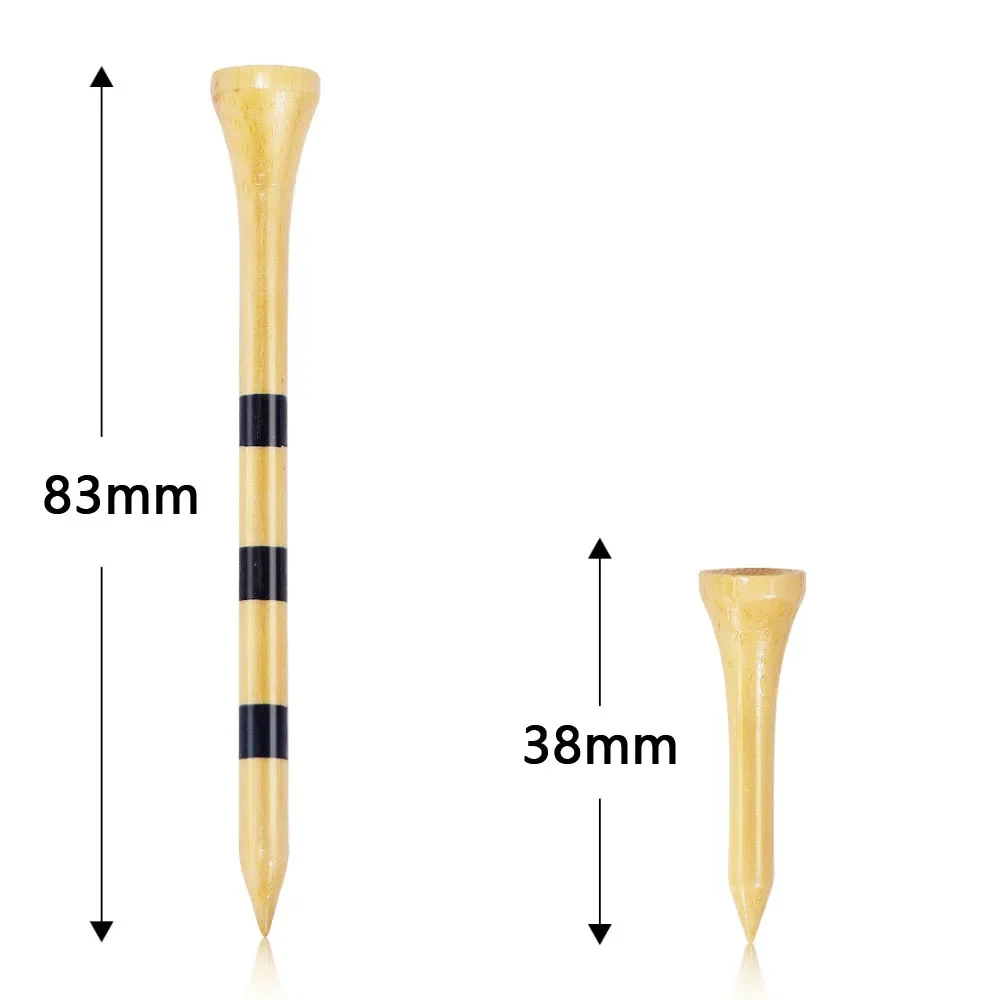 Description Picture 4 of itemPGM 50pcs Bamboo Golf Tees More Durable and Stable TE003-Y
