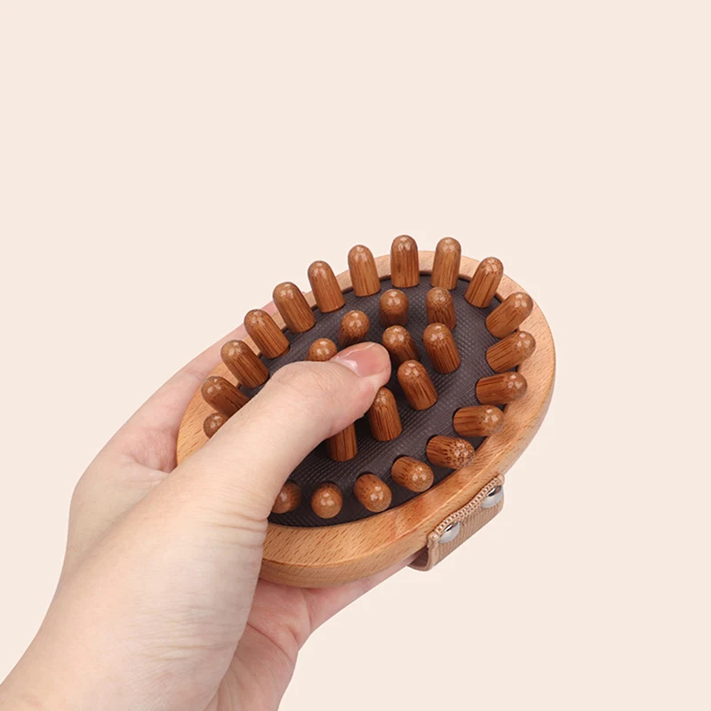 Body Anti Cellulite Brush Soothing Wooden Essential Oil Spa Air Cushion Massage Hair Comb Scalp Massage Brush Body Massager