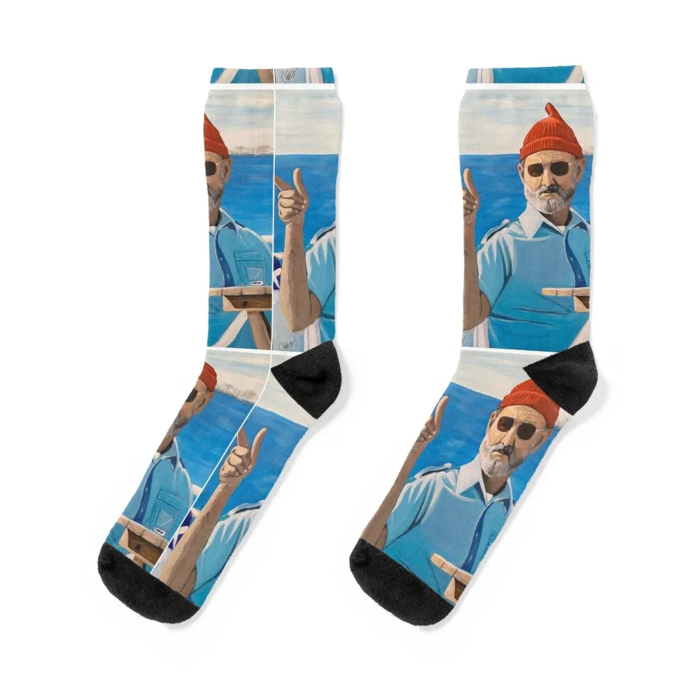 

Bill Murray “The Life Aquatic” Socks hiking Rugby set happy Socks Girl Men's