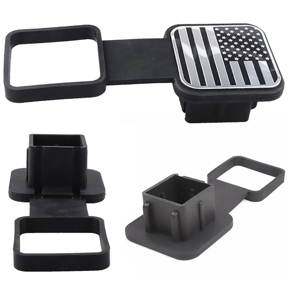 Trailer Hitch Receiver Cover Plug Waterproof Dustproof 2 Inch Receiver Auto Square