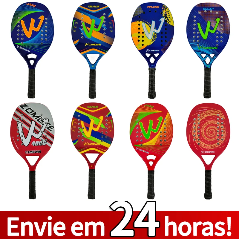 

Beach tennis racket 50% carbon Glass fiber Full carbon With protective bag High quality tennis racket 2024 Hot selling the new