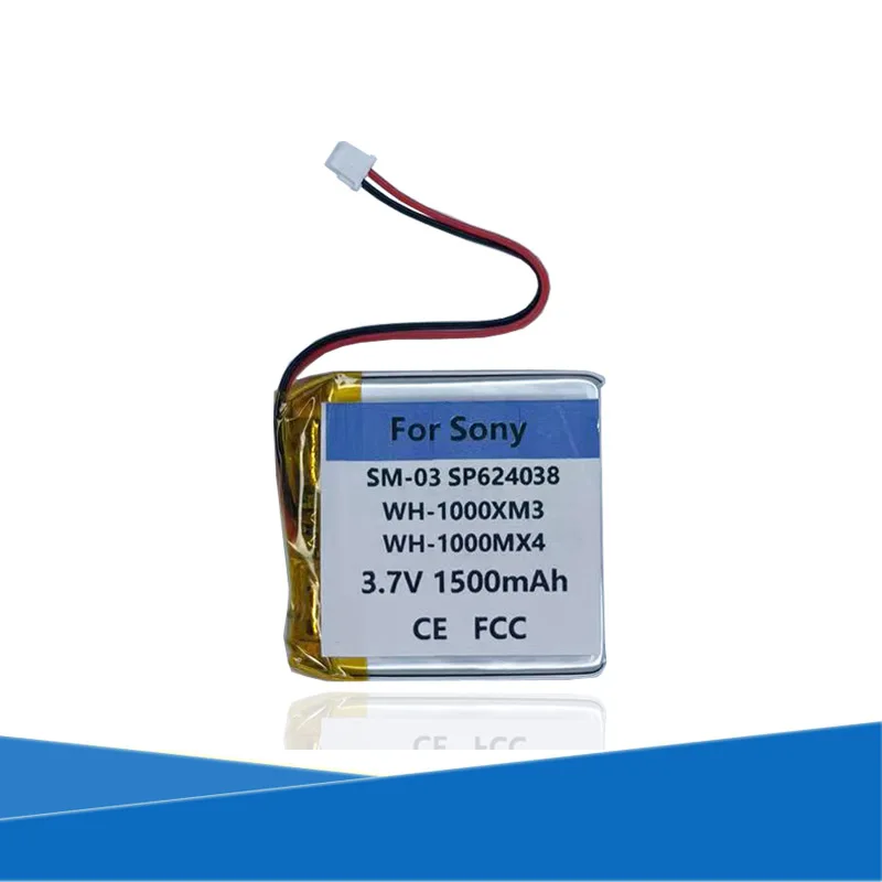 Originale Sostituisce 1500Mah Sm-03 Sp624038 Batteria Per Wh-1000Xm3 Wh-1000Mx4 Wh-Xb900N Wh-Ch710N Cuffie Cuffie Batterie Akku
