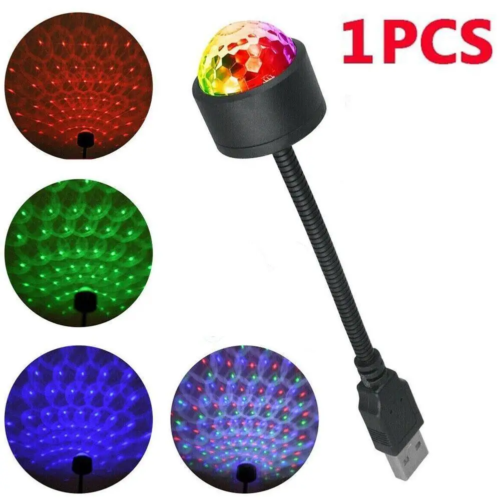 Lámpara de proyección de cielo estrellado LED Multicolor para fiesta, luces de proyector ambiental, luz de estrella de techo de coche, decoración Interior de habitación