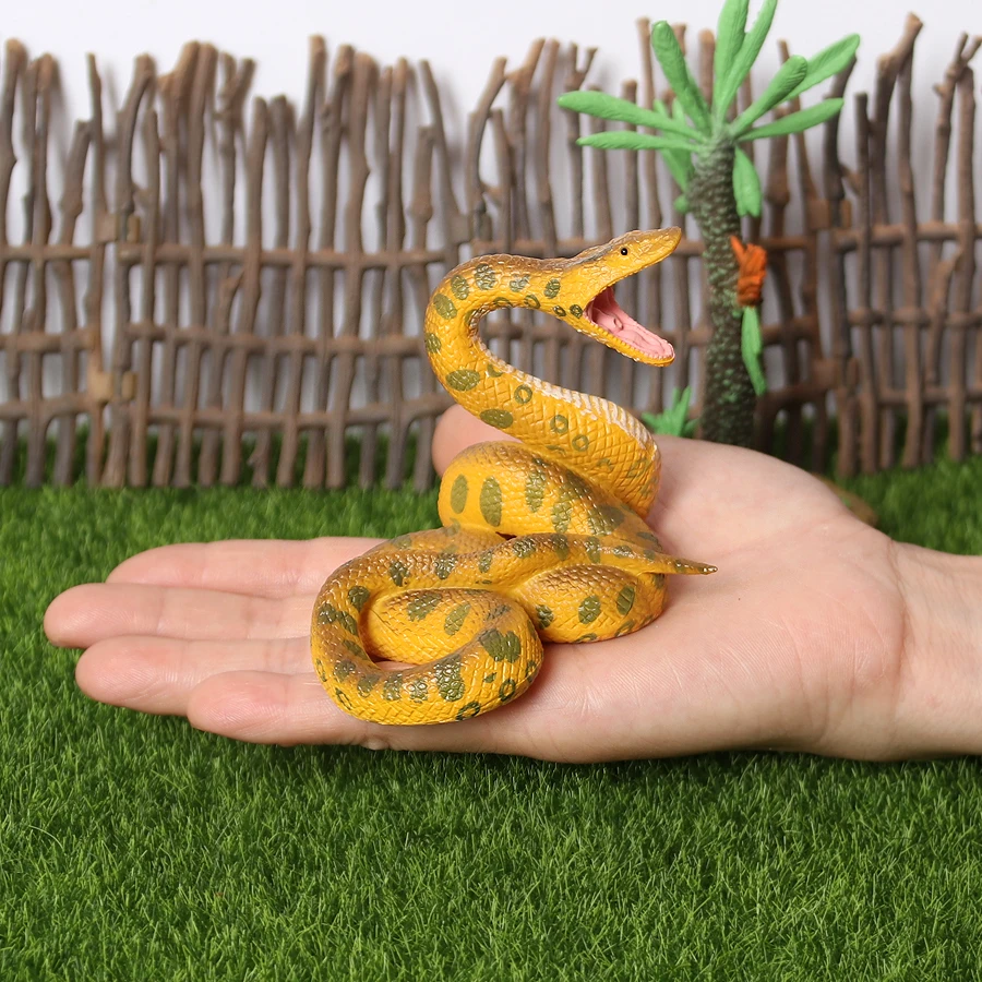 Realistische Wild Cobra Klapperschlange Python Cobra Schlange Boa Constrictor Coralsnake Wild Life Tiermodell Figuren Party Favor Dekor – Detail 32