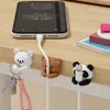 Desktop Cable Organizer Holder Cute Winder Clips Desk Self-Adhesive Mobile Phone Data Cable Management Wire Cord Tidy Holder 1