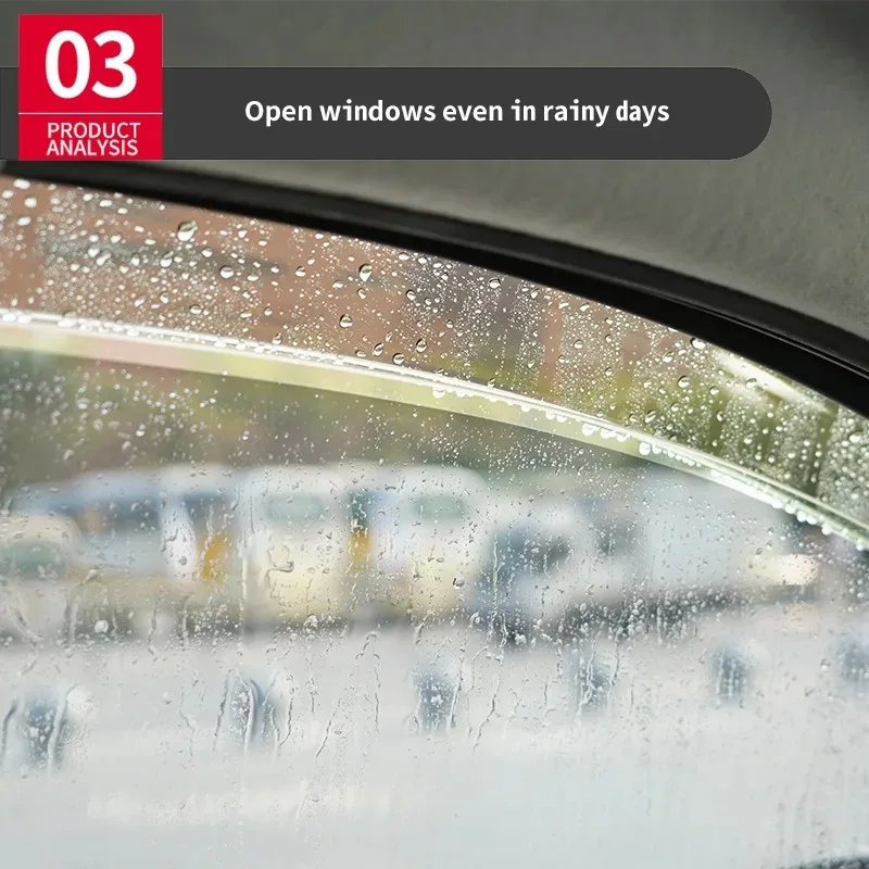 For Benz M Class W164 W166 2006- Accessories Window Visors Weathershields Wind Rain Guard Bright Strip Wind Deflectors