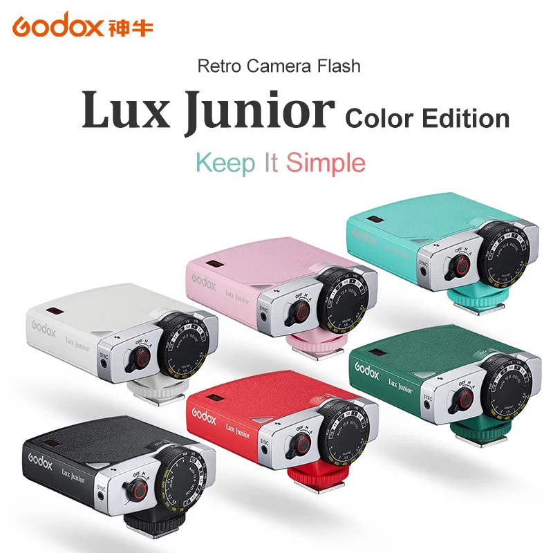 

Godox Color Lux Junior Camera Flash GN12 6000K±200K 7 Levels Flash Speedlite Trigger for Canon Nikon Fuji Olympus Sony Camera