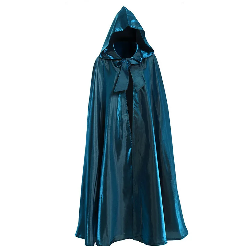 Adults Long Red Cape - 60" Long Red Cape With High Collar - Halloween Witch Vampire Fancy Dress Costume Accessory - View #10