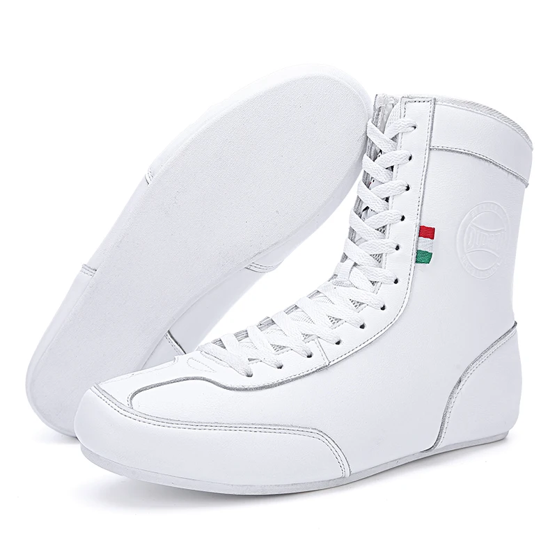 

New Boxing Shoes Men's Genuine Leather Wrestling Sports Shoes Lightweight Sports Shoes Anti slip Boxing Sports Shoes