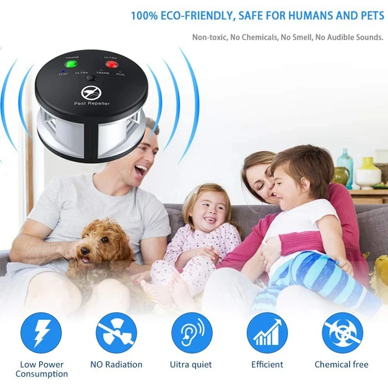 Home Outdoor Pest Reject Elettronico Ultrasonic Pest Control Repeller Rat Mosquito Mouse Insect Roditore Mouse Repellente Per Scarafaggi