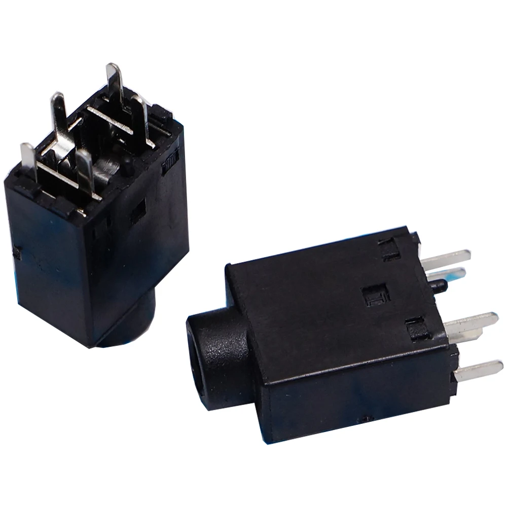 10PCSLot35mmFemaleAudioConnectorDIP5Pin180degreeStereo