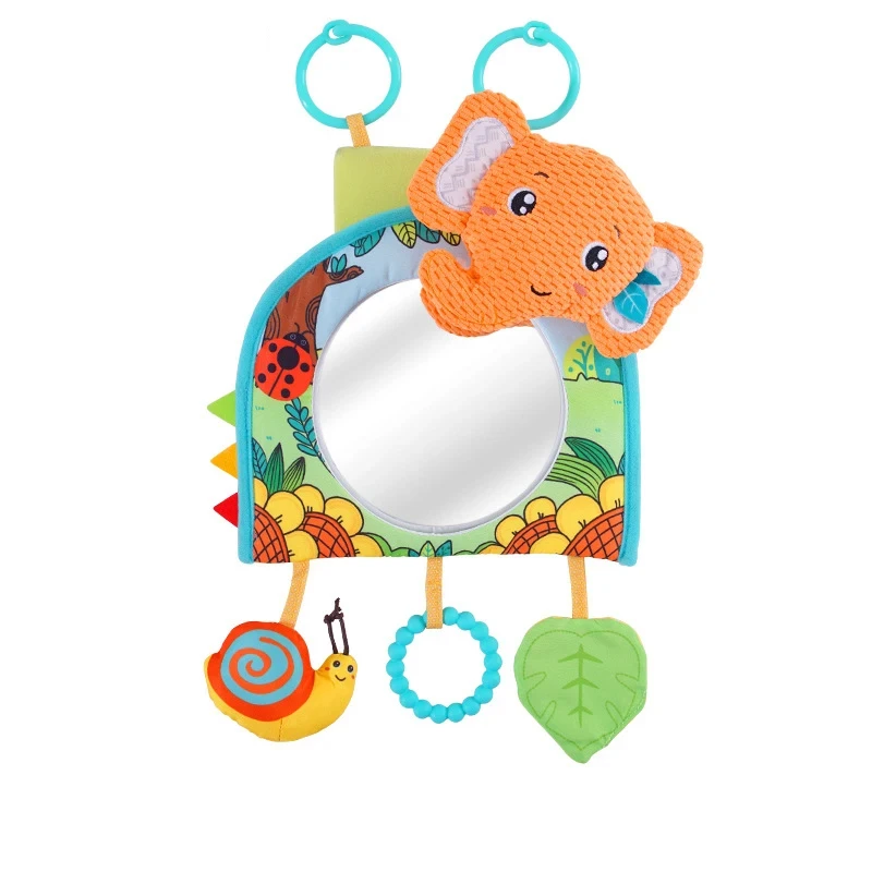 Infant Rear Seat Mirror with Sensory Toys