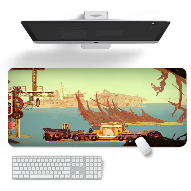 

Аксессуары для ПК Laika, Настольный коврик для пожилых людей с кровью, игровые коврики для мыши, коврик для мыши Xxl, игровой коврик для настольного компьютера, аниме офисные подушки