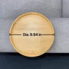 Tray Table Sofa Natural Wooden Sofa Tray Practical TV Snack Multifunctional Lazy Fruit Snacks Plate Sofa Armrest Clip-On Tray 5